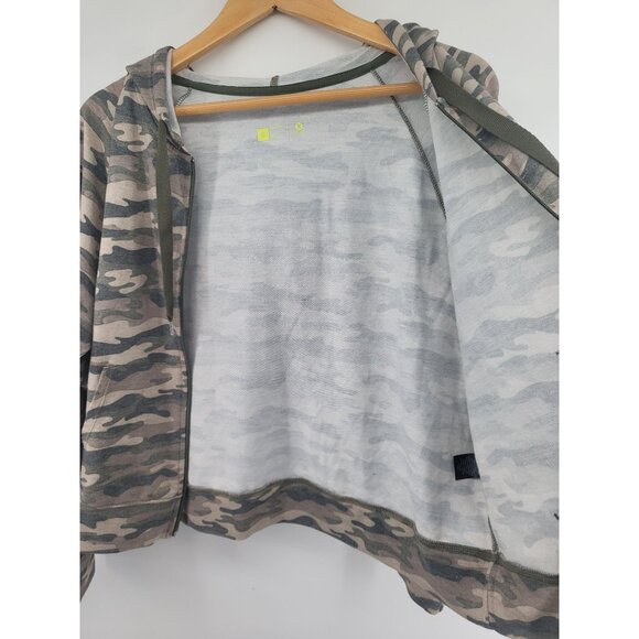 Xersion Small Loose Fit Camouflage Zip-Up Hoodie - Picture 4 of 4